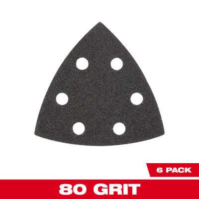 Milwaukee Electric Tool Corp 49-25-2080 6PK 80G Tri Sandpaper