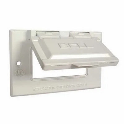 Raco Incorporated 5101-1 1G WHT Horiz Cover