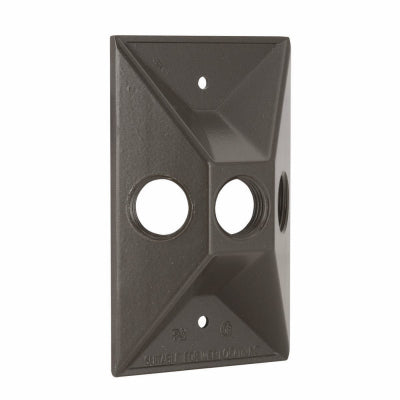 Raco Incorporated 5189-2 1G BRZ 3Out Clust Cover