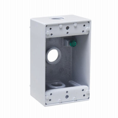 Raco Incorporated 5320-1 1G WHT 1/2" 3Out Box