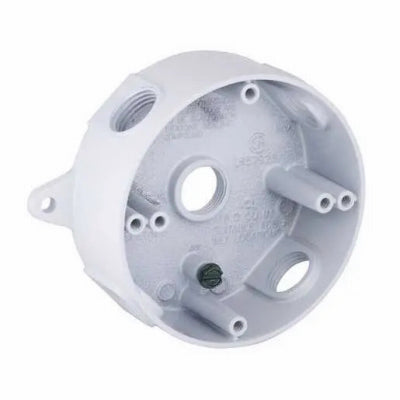 Raco Incorporated 5361-1 WHT RND 1/2" 5Out Box