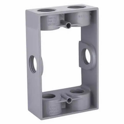 Raco Incorporated 5400-0 1G GRY 1/2"6Out Adapter