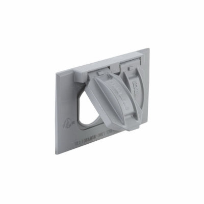 Raco Incorporated 5180-5 1G GRY Dup Horiz Cover