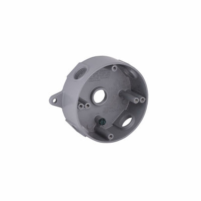 Raco Incorporated 5361-5 GRY RND 1/2" 5Out Box