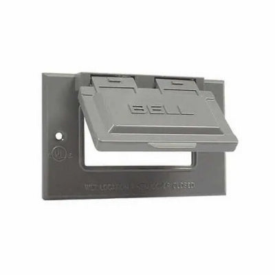 Raco Incorporated 5101-5 1G GRY Horiz GFCI Cover
