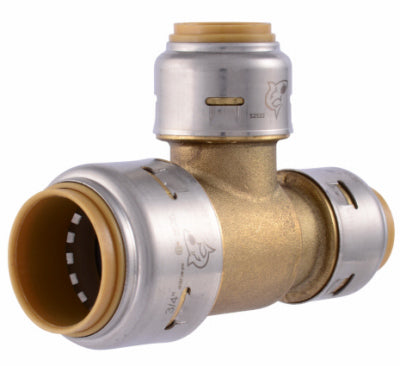 Sharkbite/Cash Acme U454LFA 3/4x1/2x1/2 Reduc Tee