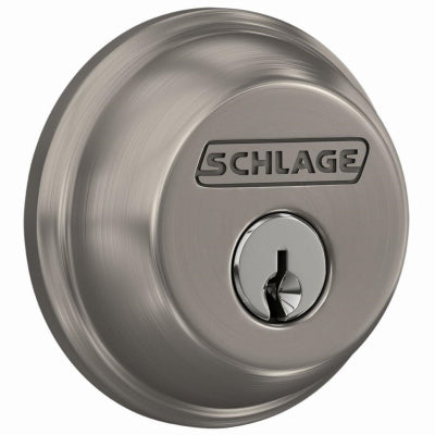 Sat NI SGL Cyl Deadbolt