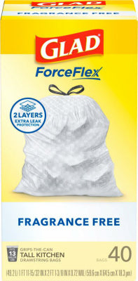 40PK 13GAL FF Trash Bag