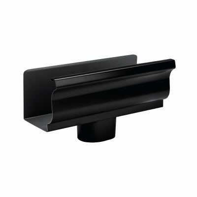 5" BLK Gutter End