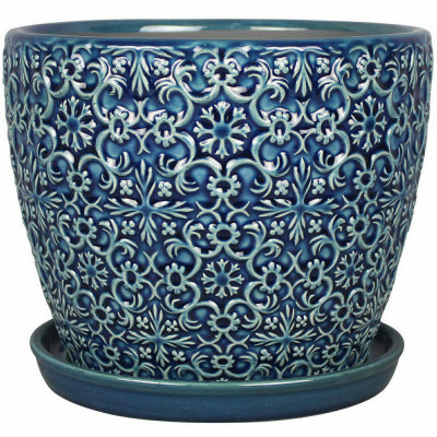 6" BLU Mediter Planter