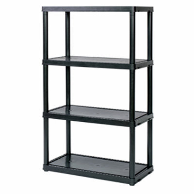 Gracious Living Corporation 91006MAXIT-1C-96 BLK 4Shelf LD Unit