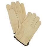 MCR Safety 3400L Unlined Pigskin Driver Gloves, Cream, Large, 12 Pairs 2