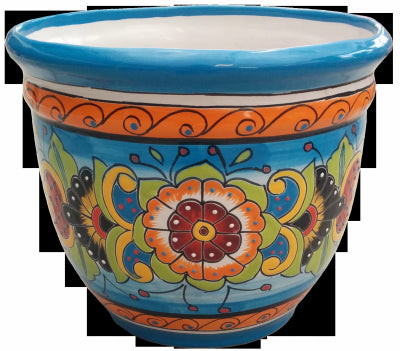 6" TURQ Band Planter