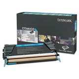 Lexmark X748H1CG X748h1cg Return Program High-Yield Toner, 10,000 Page-Yield, Cyan 2