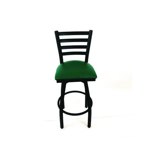 JMC Furniture BBBVSGRN Boggs Series Barstool, Supports Up to 300 lb, 30.5" Seat Height, Green Seat, Black Back, Black Base