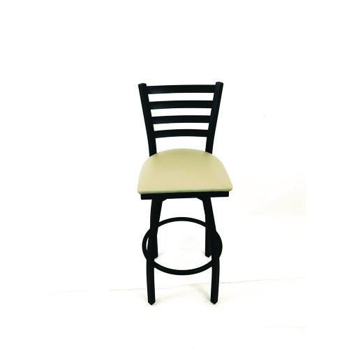 JMC Furniture BBBVSTAU Boggs Series Barstool, Supports Up to 300 lb, 30.5" Seat Height, Taupe Seat, Black Back, Black Base