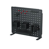 Kantek PBS120B Pegboard Organizer, Three Compartments, 20.58 x 1 x 17, Black, Steel 3
