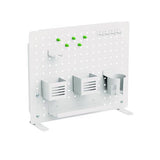 Kantek PBS120W Pegboard Organizer, Three Compartments, 20.58 x 1 x 17, White, Steel 3