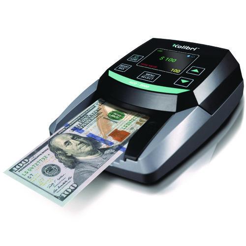 Kolibri KCD-2000 KCD-2000 Counterfeit Detector for USD, 10 Detection Methods, 5" x 6" x 5", Black/Gray