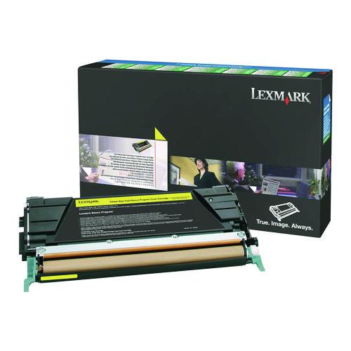Lexmark 24B5806 24b5806 Return Program High-Yield Toner, 10,000 Page-Yield, Yellow