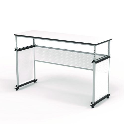 Luxor DTTB002 Modular Teacher's Desk, 60.25 x 21 x 32 to 38, White