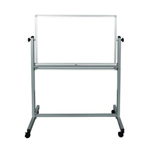 Luxor MB3624WW Mobile Magnetic Whiteboard, 36" x 24", White Surface, Silver Aluminum Frame