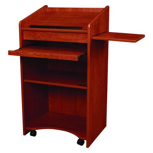 Oklahoma Sound 600CH Aristocrat Non-Sound Lectern, 25 x 20 x 46, Cherry