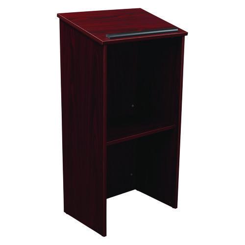 Oklahoma Sound 222MY Full Floor Lectern, 23 x 16 x 46.5, Mahogany