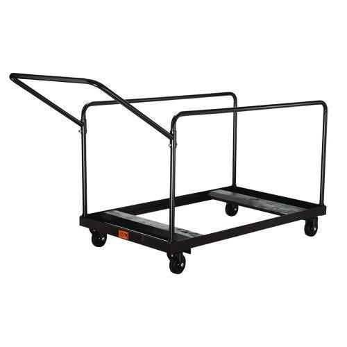 NPS DY60R Folding Table Dolly For Round Tables, 1,100 lb Capacity, 27.75" x 47.5" x 31.25", Brown