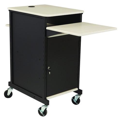 Oklahoma Sound PRC400 Jumbo Presentation Cart, 21 x 33 x 40, Ivory/Black
