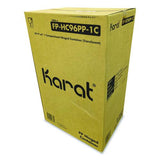 Karat FP-HC96PP-1C Polypropylene Plastic Hinged Container, 6 x 9 x 2.97, Clear, Plastic, 125/Pack, 2 Packs/Carton 2