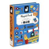 Janod J02715 Magneti'books, Racers, 68 Pieces, (18 Cards, 50 Magnetic Shapes), Ages 3 to 8 2
