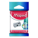 Maped Helix 006600 Classic 1-Hole Metal Pencil Sharpener, 2.26 x 0.49 x 4.33, Silver 2