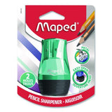 Maped Helix 069149 Tonic 2-Hole Canister Pencil Sharpener, 3.74 x 1.6 x 4.92, Randomly Assorted Colors 2