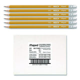 Maped Helix 851770ZT Essentials Triangular Pre-Sharpened Pencils, HB (#2), Black Lead, Yellow Barrel, 144/Box 3