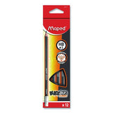 Maped Helix 854721ZT Black'Peps Jumbo Triangular Pencils, HB (#2), Black Lead, Orange/Black Barrel, Dozen 3