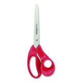 Maped Helix 686549 Expert Left-Handed Multipurpose Scissors, 8.25" Long, 5" Cut Length, Straight Red Handle 3