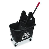 Nexstep Commercial Products 96998 Premier Downpress Mop Bucket and Wringer, 35 qt, Black 2