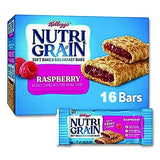 Kellogg's 511382 Nutri-Grain Soft Baked Breakfast Bars, Raspberry, Indv Wrapped 1.3 Oz Bar, 16/box 2