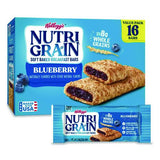 Kellogg's 511372 Nutri-Grain Soft Baked Breakfast Bars, Blueberry, Indv Wrapped 1.3 Oz Bar, 16/box 2