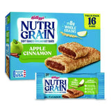 Kellogg's 511370 Nutri-Grain Soft Baked Breakfast Bars, Apple-Cinnamon, Indv Wrapped 1.3 Oz Bar, 16/box 2
