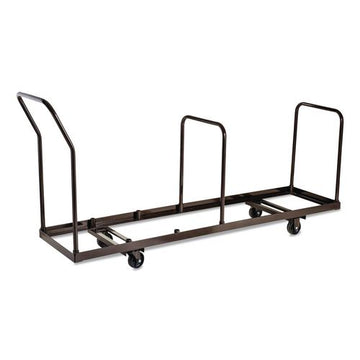 NPS DY35 Folding Chair Dolly For Vertical Storage, Metal, 1,100 lb Capacity, 19.25" x 81" x 38.5", Brown