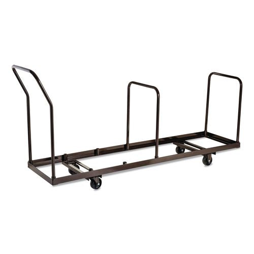 NPS DY35 Folding Chair Dolly For Vertical Storage, Metal, 1,100 lb Capacity, 19.25" x 81" x 38.5", Brown