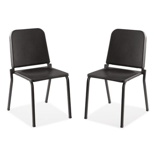 NPS 82102 8200 Series Melody Music Chair, Supports Up to 300 lbs, 17.5" Seat Height, Black Seat, Black Back, Black Base, 2/Pack