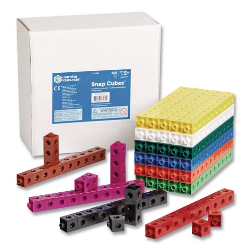 Learning Resources LER7585 Snap Cubes, Grades K to 2, 500 Pieces