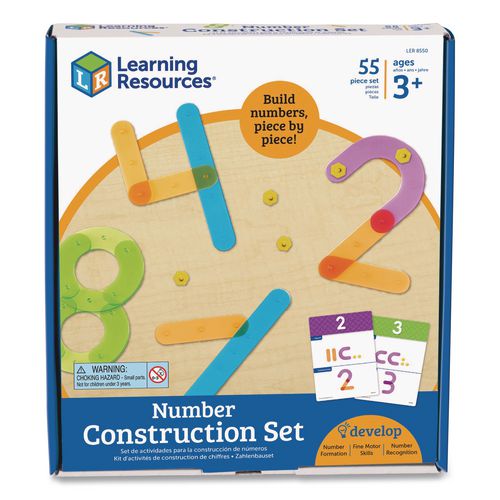Learning Resources LER8550 Number Construction Activity Set, Pre-K to K, 50 Pieces