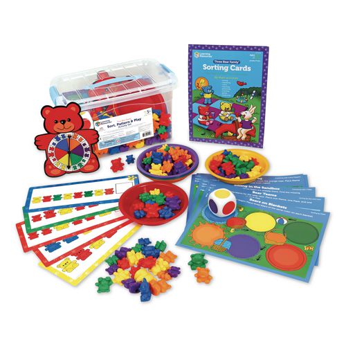Learning Resources LER0757 Three Bear Family Sorting Activity Set, Pre-K to K, 133 Pieces