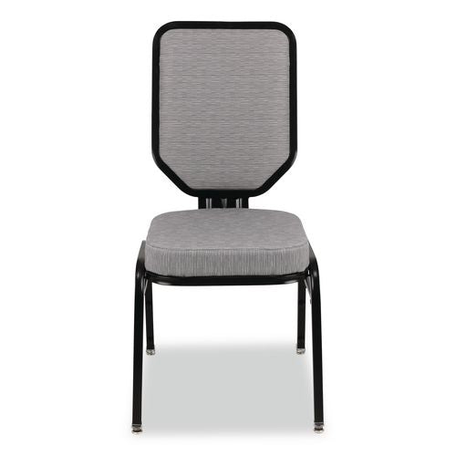 NPS 9682BG2 Flex-Back Banquet Chair, Supports Up to 500 lbs, 18.6" Seat Height, Morticia Lithium Seat/Back, Black Base, 2/Pack