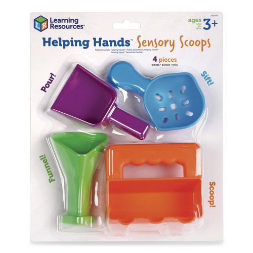 Learning Resources LER5567 Helping Hands Sensory Scoops, Grades Pre-K to 2, 4 Pieces