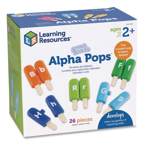 Learning Resources LER7345 Smart Snacks Alpha Pops, Pre-K, 26 Pieces